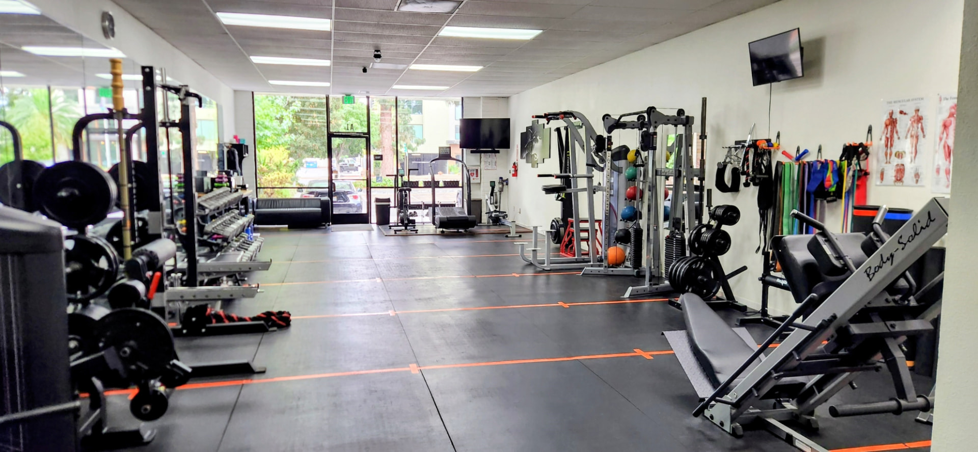 Interior of the Helios Fit private training studio